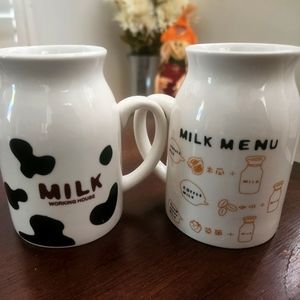 8 9oz cow mugs